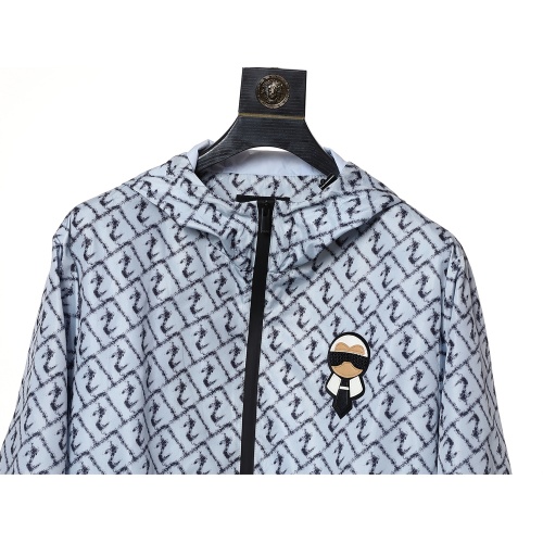 Replica Fendi Jackets Long Sleeved For Men #1260909 $80.00 USD for Wholesale