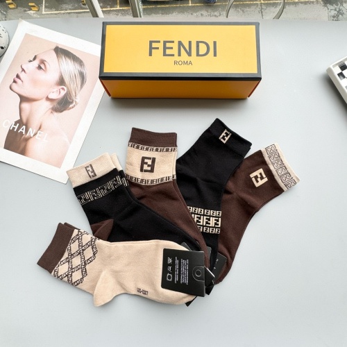 Replica Fendi Socks #1260980 $27.00 USD for Wholesale