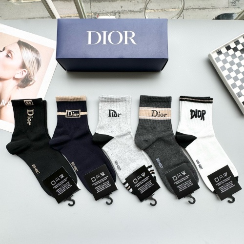 Replica Christian Dior Socks #1260985 $27.00 USD for Wholesale