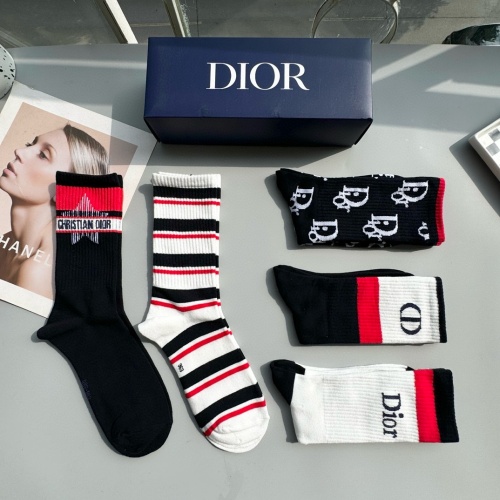 Replica Christian Dior Socks #1260993 $29.00 USD for Wholesale