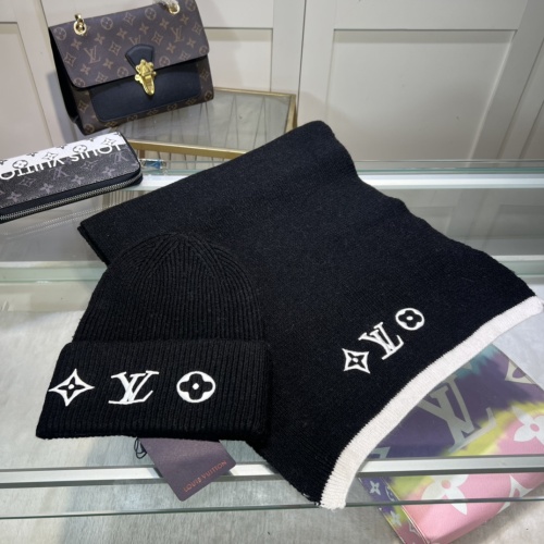 Wholesale Louis Vuitton LV Hat and Scarf Set #1261008 $48.00 USD, Wholesale Quality Replica Louis Vuitton LV Hat and Scarf and Glove Set