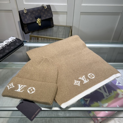 Wholesale Louis Vuitton LV Hat and Scarf Set #1261009 $48.00 USD, Wholesale Quality Replica Louis Vuitton LV Hat and Scarf and Glove Set