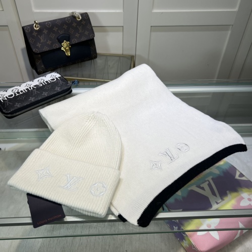 Wholesale Louis Vuitton LV Hat and Scarf Set #1261012 $48.00 USD, Wholesale Quality Replica Louis Vuitton LV Hat and Scarf and Glove Set