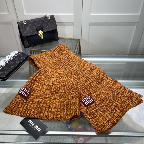 Wholesale MIU MIU Hat and Scarf Set #1261019 $48.00 USD, Wholesale Quality Replica MIU MIU Hat and Scarf and Glove Set