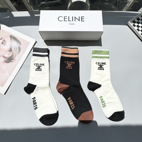 Replica Celine Socks #1261080 $29.00 USD for Wholesale