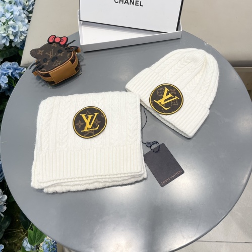 Wholesale Louis Vuitton LV Hat and Scarf Set #1261082 $60.00 USD, Wholesale Quality Replica Louis Vuitton LV Hat and Scarf and Glove Set