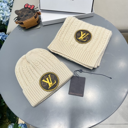 Wholesale Louis Vuitton LV Hat and Scarf Set #1261083 $60.00 USD, Wholesale Quality Replica Louis Vuitton LV Hat and Scarf and Glove Set