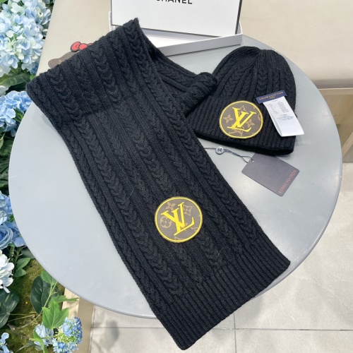 Wholesale Louis Vuitton LV Hat and Scarf Set #1261084 $60.00 USD, Wholesale Quality Replica Louis Vuitton LV Hat and Scarf and Glove Set