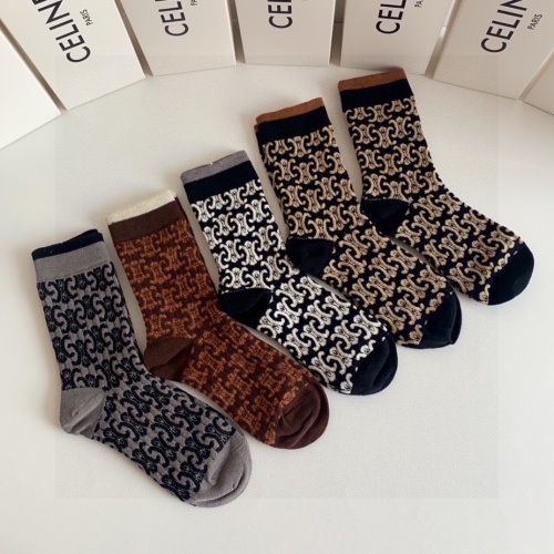 Replica Celine Socks #1261090 $29.00 USD for Wholesale