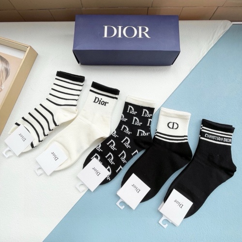 Replica Christian Dior Socks #1261098 $27.00 USD for Wholesale