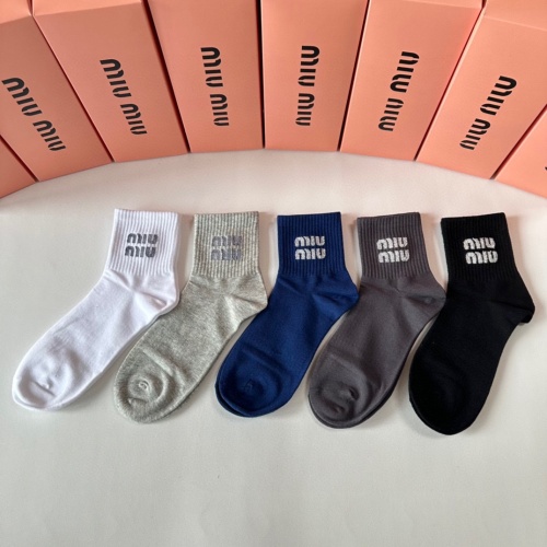 Replica MIU MIU Socks #1261101 $27.00 USD for Wholesale