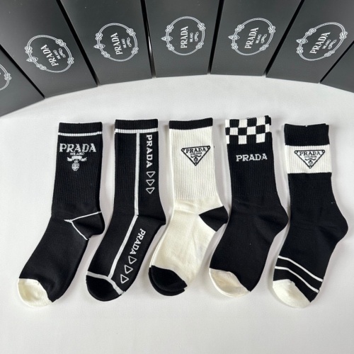 Wholesale Prada Socks #1261107 $29.00 USD, Wholesale Quality Replica Prada Socks