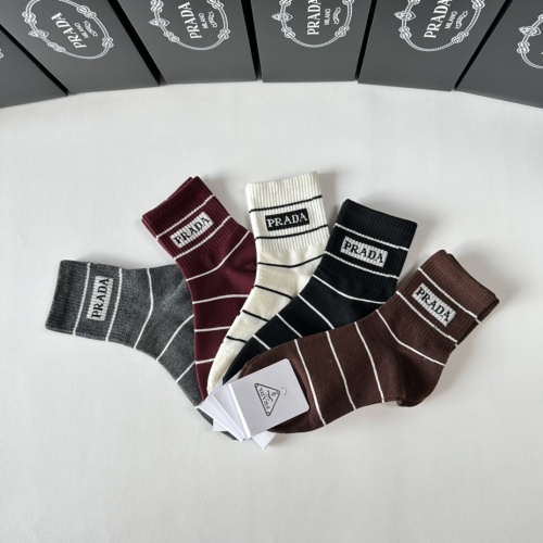 Replica Prada Socks #1261108 $27.00 USD for Wholesale