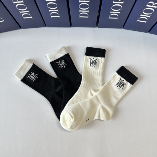 Replica Christian Dior Socks #1261115 $29.00 USD for Wholesale