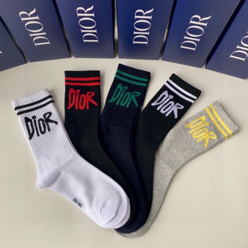 Replica Christian Dior Socks #1261116 $29.00 USD for Wholesale