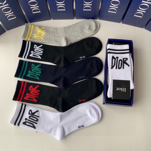 Replica Christian Dior Socks #1261116 $29.00 USD for Wholesale