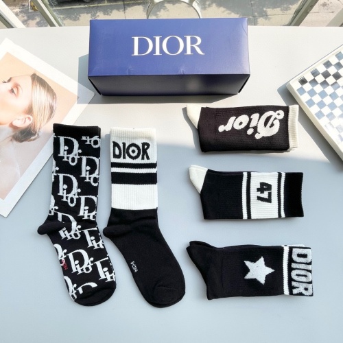 Replica Christian Dior Socks #1261122 $29.00 USD for Wholesale