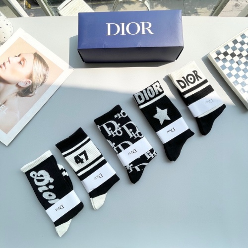 Replica Christian Dior Socks #1261122 $29.00 USD for Wholesale