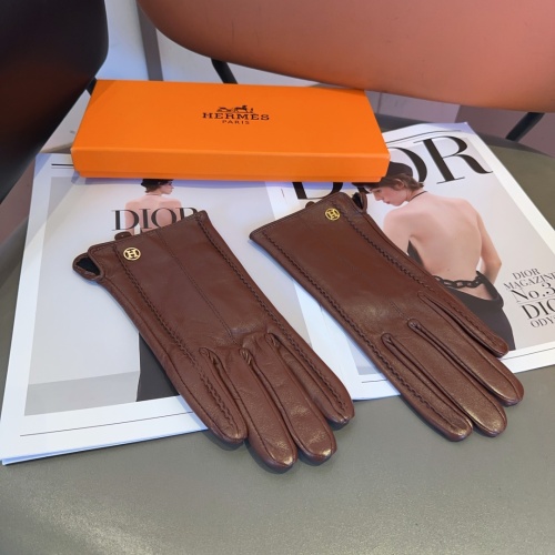 Replica Hermes Gloves #1261200 $45.00 USD for Wholesale