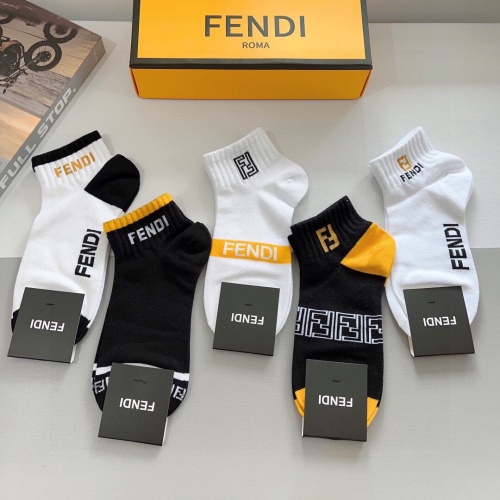 Replica Fendi Socks #1261216 $27.00 USD for Wholesale