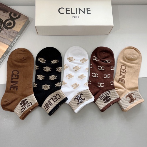 Replica Celine Socks #1261218 $27.00 USD for Wholesale