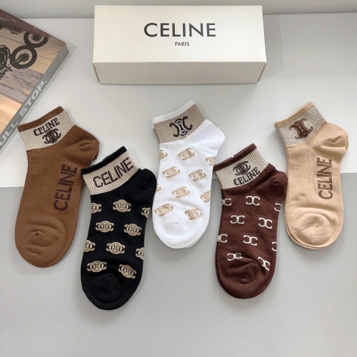 Replica Celine Socks #1261218 $27.00 USD for Wholesale