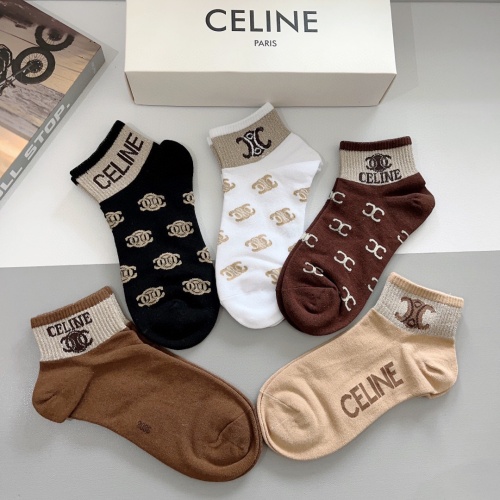 Replica Celine Socks #1261218 $27.00 USD for Wholesale