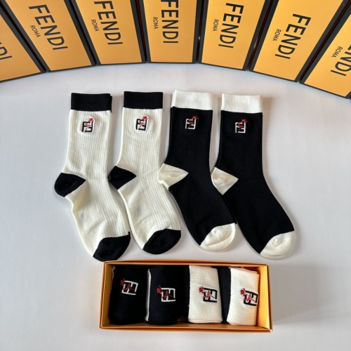 Wholesale Fendi Socks #1261230 $29.00 USD, Wholesale Quality Replica Fendi Socks