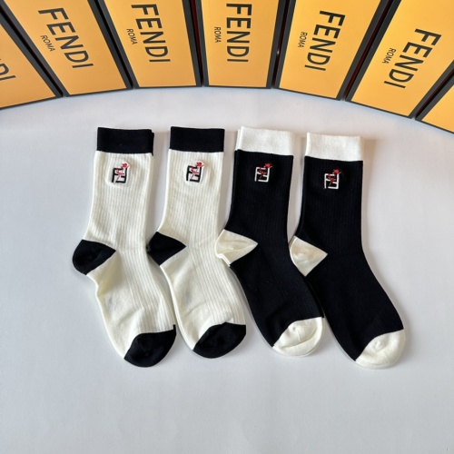 Replica Fendi Socks #1261230 $29.00 USD for Wholesale