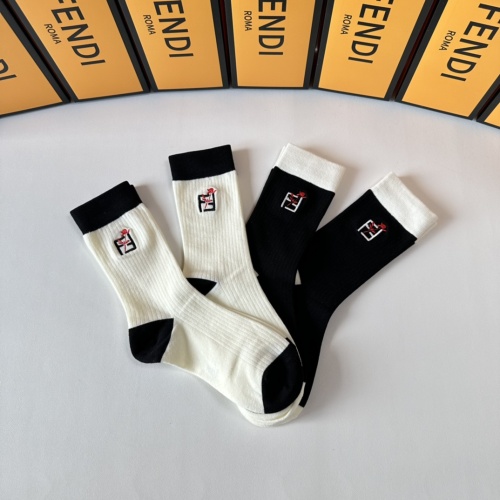 Replica Fendi Socks #1261230 $29.00 USD for Wholesale