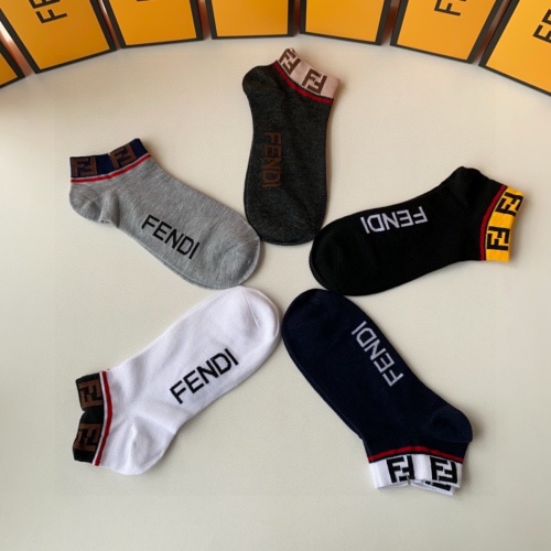 Replica Fendi Socks #1261238 $27.00 USD for Wholesale