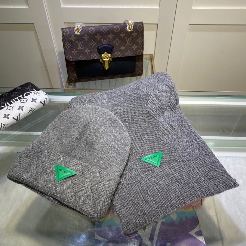 Wholesale Prada Hat and Scarf Set #1261306 $48.00 USD, Wholesale Quality Replica Prada Hat and Scarf and Glove Set