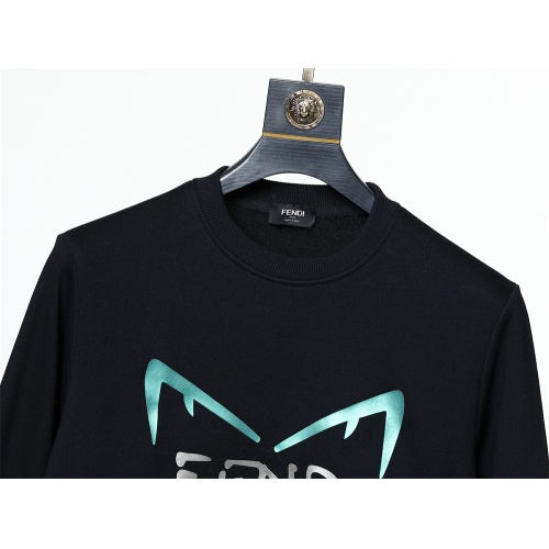 Replica Fendi Hoodies Long Sleeved For Unisex #1261458 $42.00 USD for Wholesale