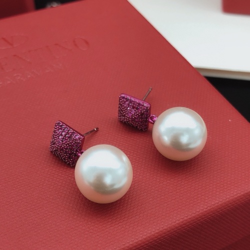 Replica Valentino Earrings For Women #1261466 $32.00 USD for Wholesale