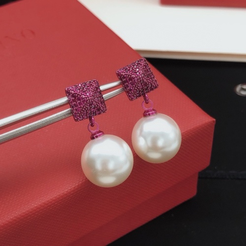 Replica Valentino Earrings For Women #1261466 $32.00 USD for Wholesale