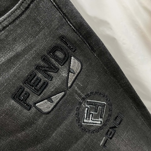 Replica Fendi Jeans For Men #1261476 $88.00 USD for Wholesale