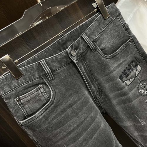 Replica Fendi Jeans For Men #1261476 $88.00 USD for Wholesale