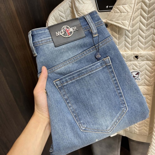 Wholesale Moncler Jeans For Men #1261507 $88.00 USD, Wholesale Quality Replica Moncler Jeans