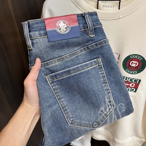 Wholesale Moncler Jeans For Men #1261508 $88.00 USD, Wholesale Quality Replica Moncler Jeans