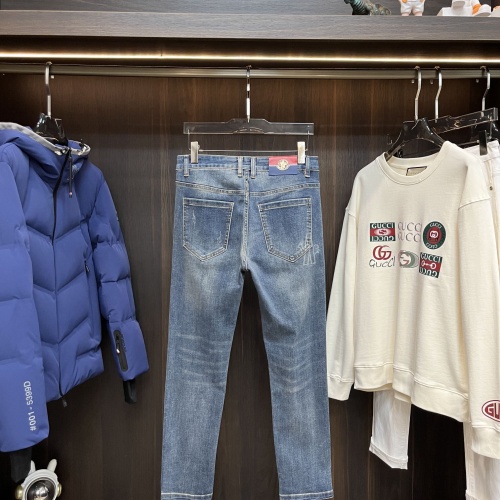 Replica Moncler Jeans For Men #1261508 $88.00 USD for Wholesale