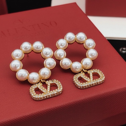 Replica Valentino Earrings For Women #1261514 $36.00 USD for Wholesale