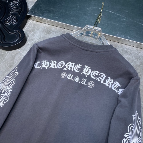 Replica Chrome Hearts T-Shirts Long Sleeved For Unisex #1261752 $36.00 USD for Wholesale