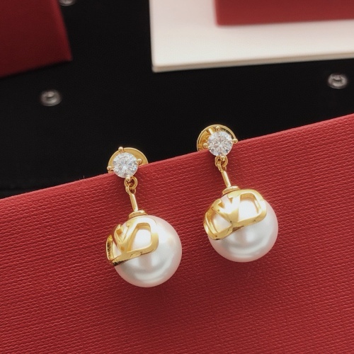 Replica Valentino Earrings For Women #1261756 $29.00 USD for Wholesale