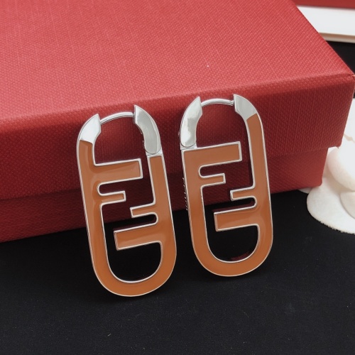 Wholesale Fendi Earrings For Women #1261884 $34.00 USD, Wholesale Quality Replica Fendi Earrings