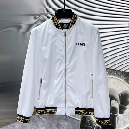 Wholesale Fendi Jackets Long Sleeved For Men #1261914 $56.00 USD, Wholesale Quality Replica Fendi Jackets