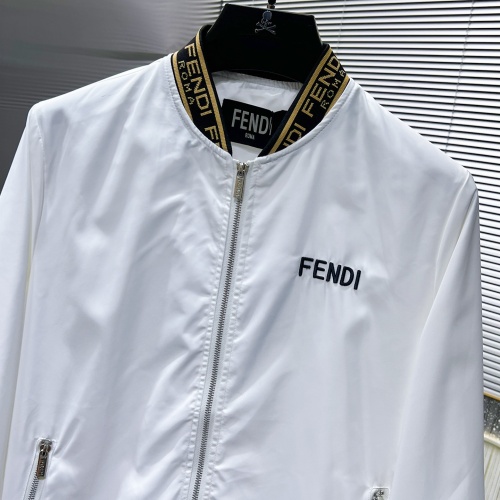 Replica Fendi Jackets Long Sleeved For Men #1261914 $56.00 USD for Wholesale