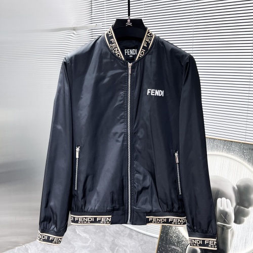 Wholesale Fendi Jackets Long Sleeved For Men #1261915 $56.00 USD, Wholesale Quality Replica Fendi Jackets