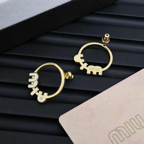 Replica MIU MIU Earrings For Women #1261948 $25.00 USD for Wholesale