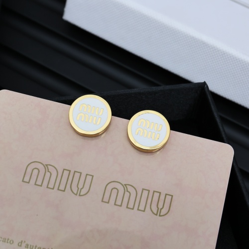 Wholesale MIU MIU Earrings For Women #1261951 $27.00 USD, Wholesale Quality Replica MIU MIU Earrings