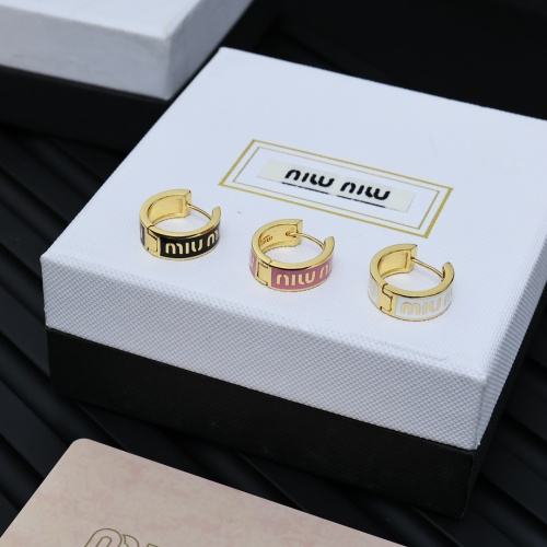 Replica MIU MIU Earrings For Women #1261954 $27.00 USD for Wholesale